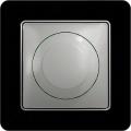 Sedna LED dimmer (aluminium insert, black glossy frame)